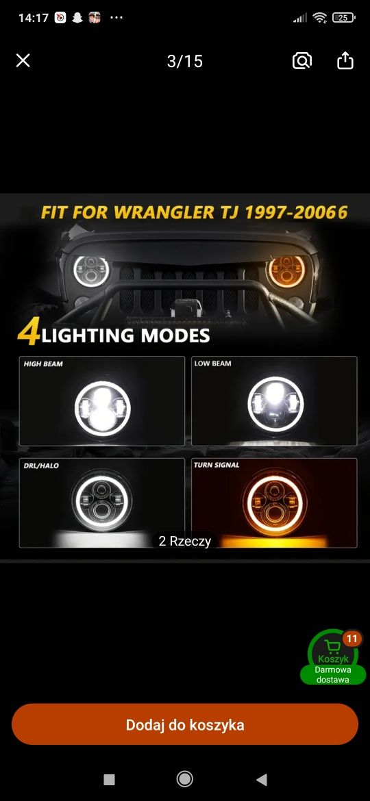 Lampy LED 2sztuki