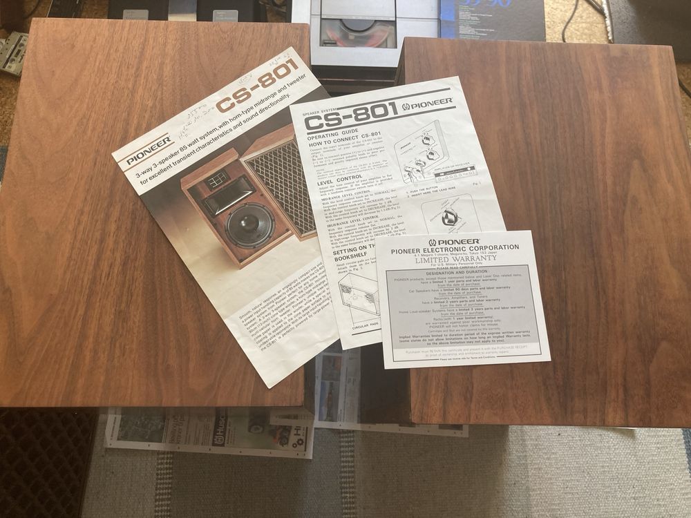 Pioneer CS 801 głośniki, kolumny. II właściciel