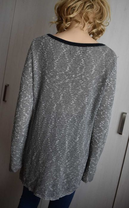 Bluzka 36 S cienki sweterek ażurowa Vans długi rękaw sweter dzianina