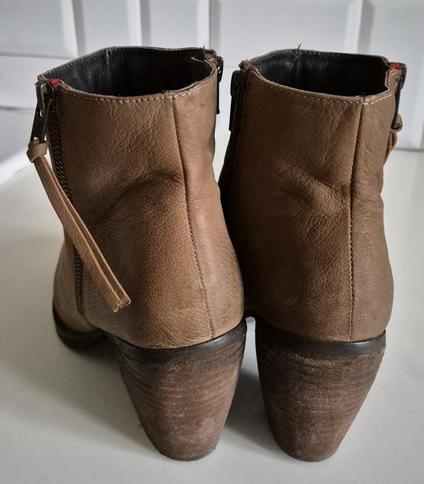 800 zł w salonie LAZAMANI roz 40 skóra naturalna botki damskie premium