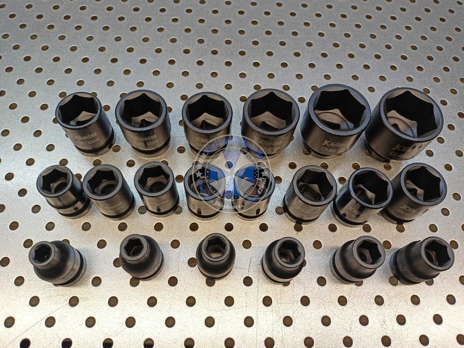 Nasadki udarowe 8-32mm 20szt 1/2" zestaw nasadek klucze nasadowe