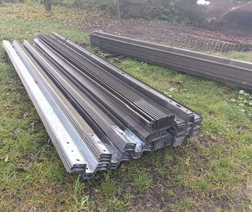 BARIERY DROGOWE ocynkowane 4,3m, używane na wygrodzenia dla bydła