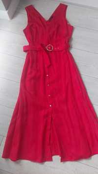 Sukienka Mohito różowo-czerwona 38