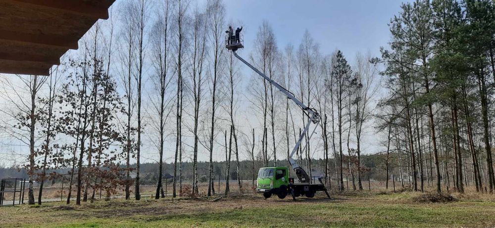 Usługi / wynajem podnośnikiem koszowym, zwyżką 18m