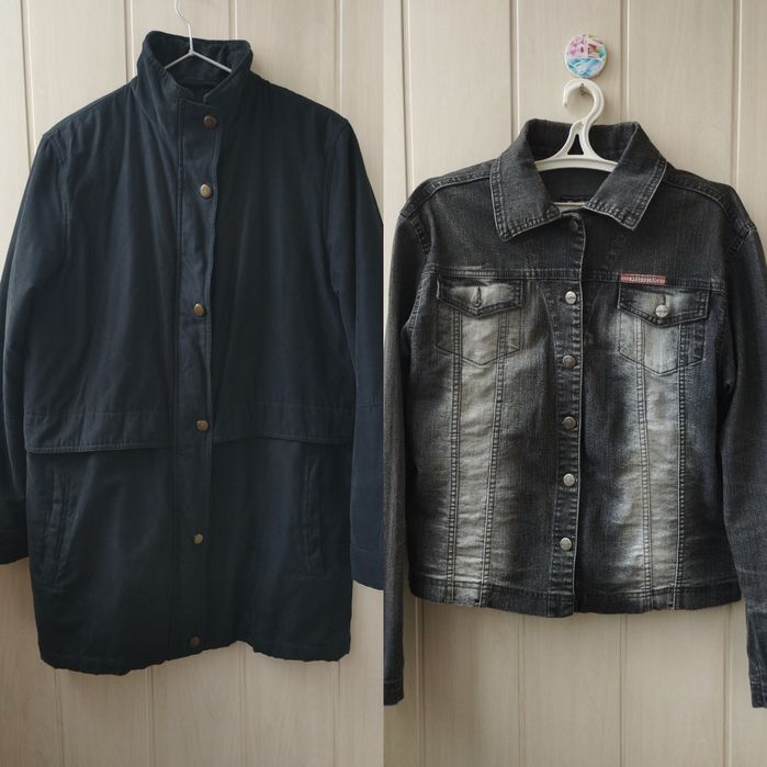 Осіння утеплена жіноча куртка. Джинсова куртка