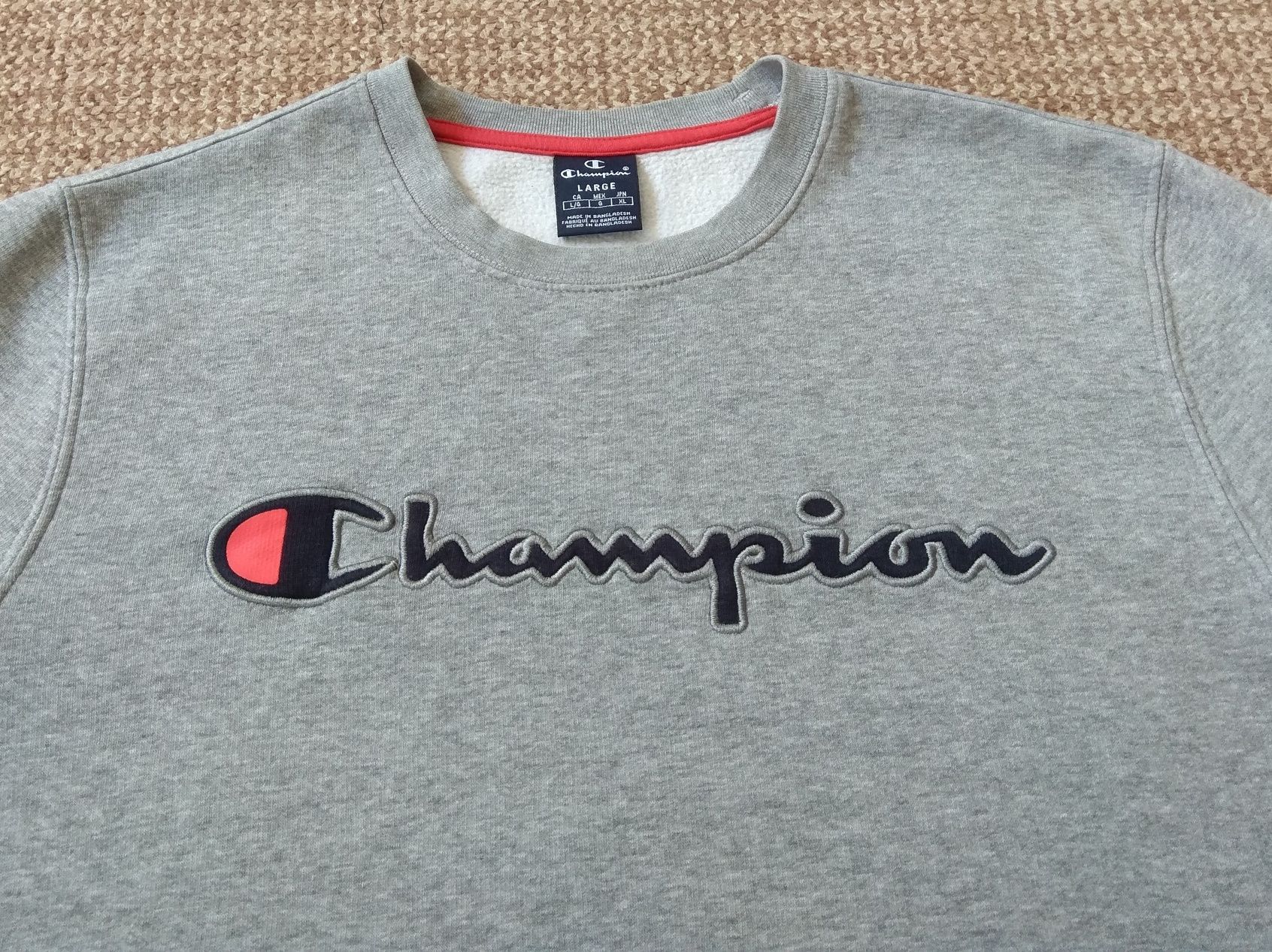 CHAMPION свитшот кофта ОРИГИНАЛ L серая