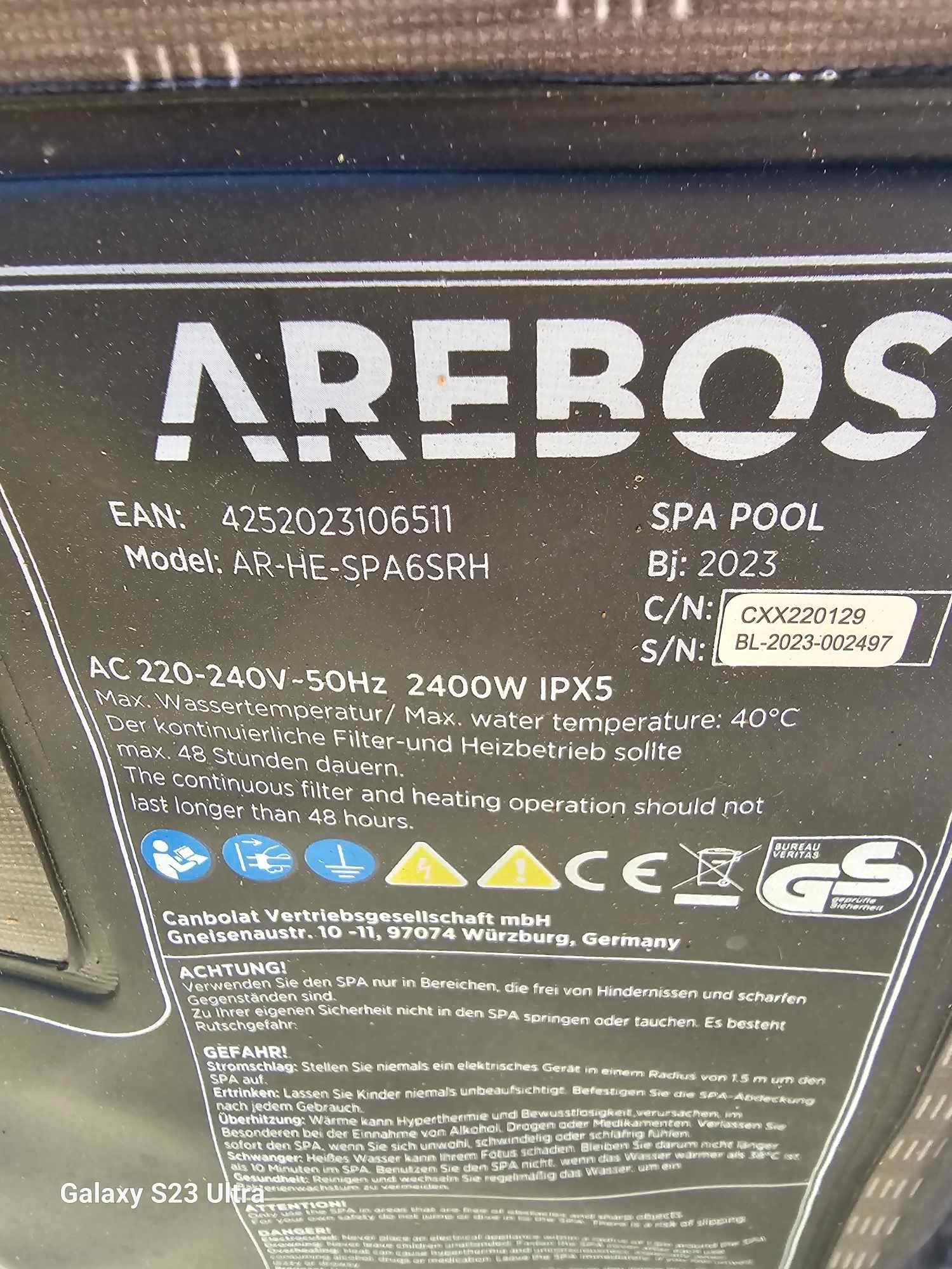 Jacuzzi Arebos AR-HE-SPA6SRH 900 l
