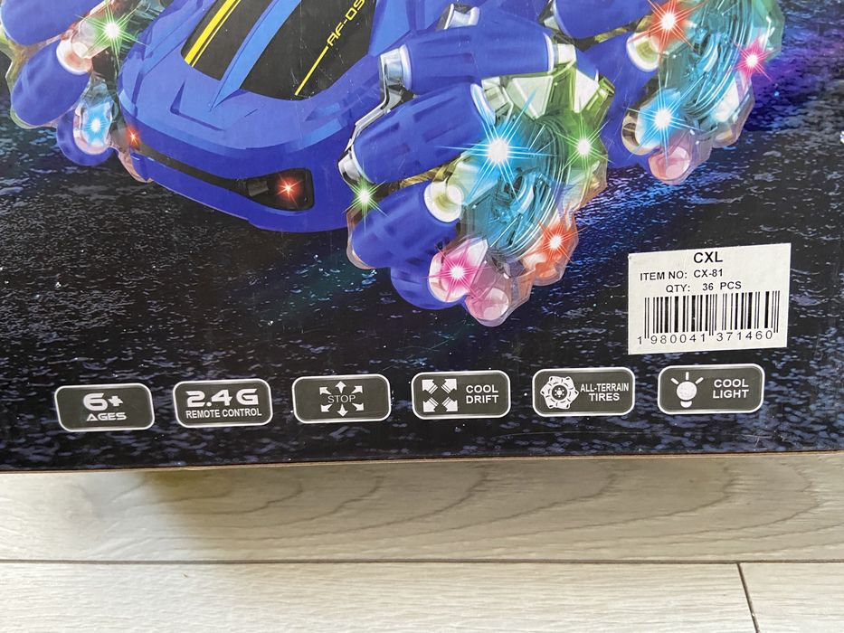 Zabawka samochod sterowany swiecacy auto zdalnie sterowane