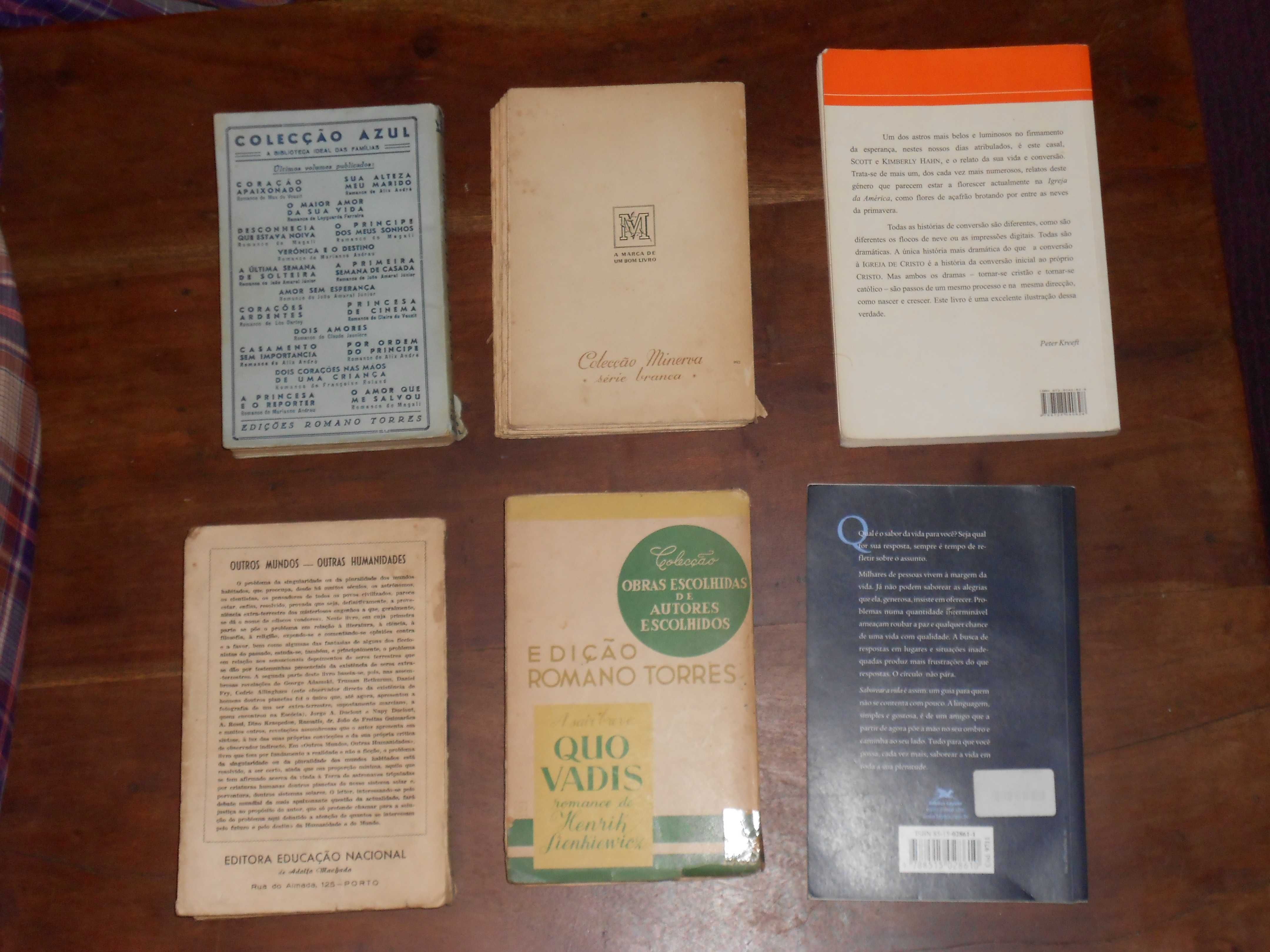 Livros Thackeray, Hugo Rocha, Max Veuzit, Elinor Glyn, Hahn, Padre Leo