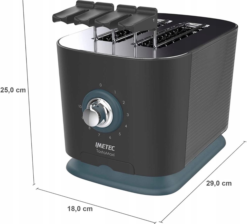 Toster Imetec H2401 srebrny/szary 600 W