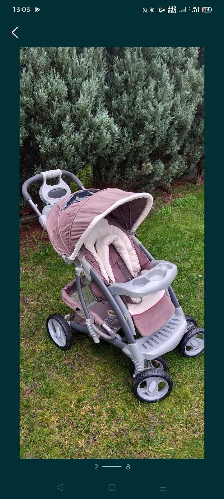 Wózek spacerowy  Mothercare  z fotelikiem samochodowym jak Graco