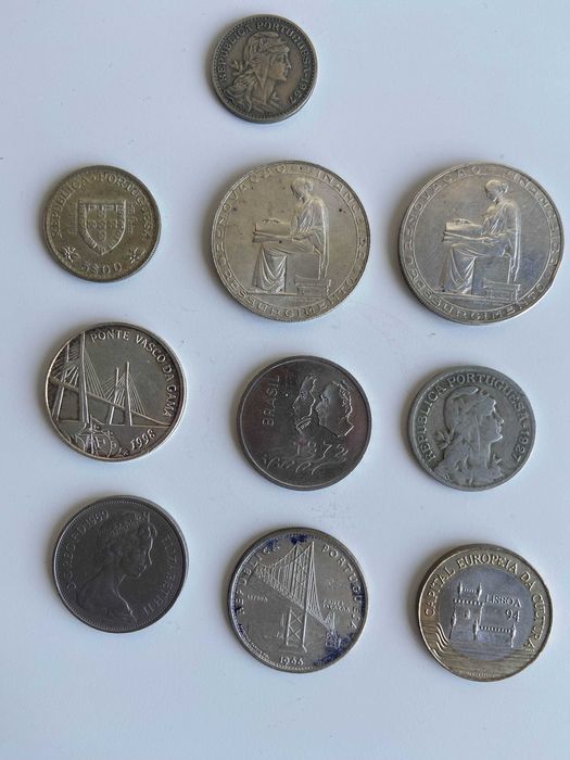 Lote de moedas antigas