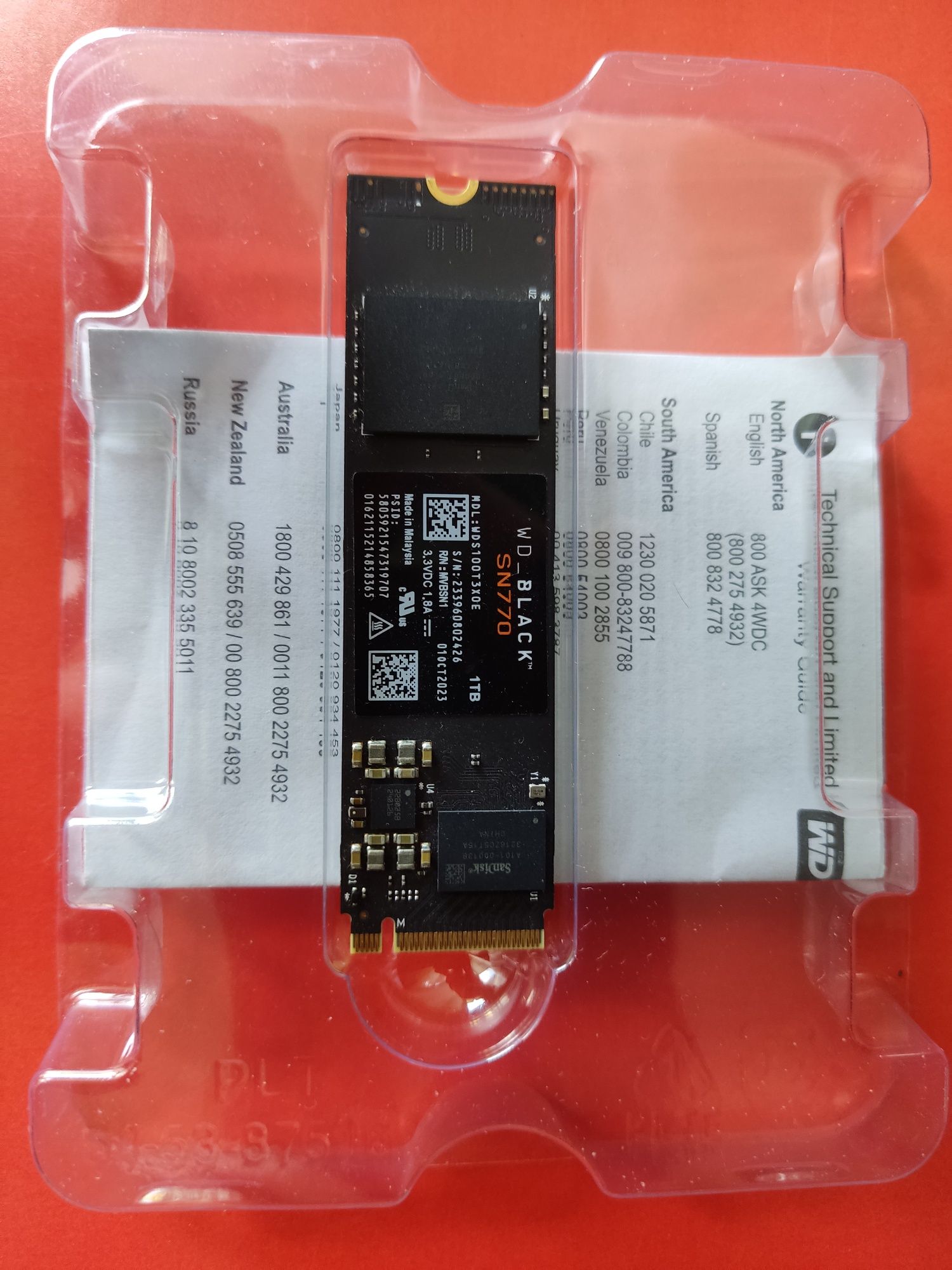SSD WesternDigital SN770 1 TB