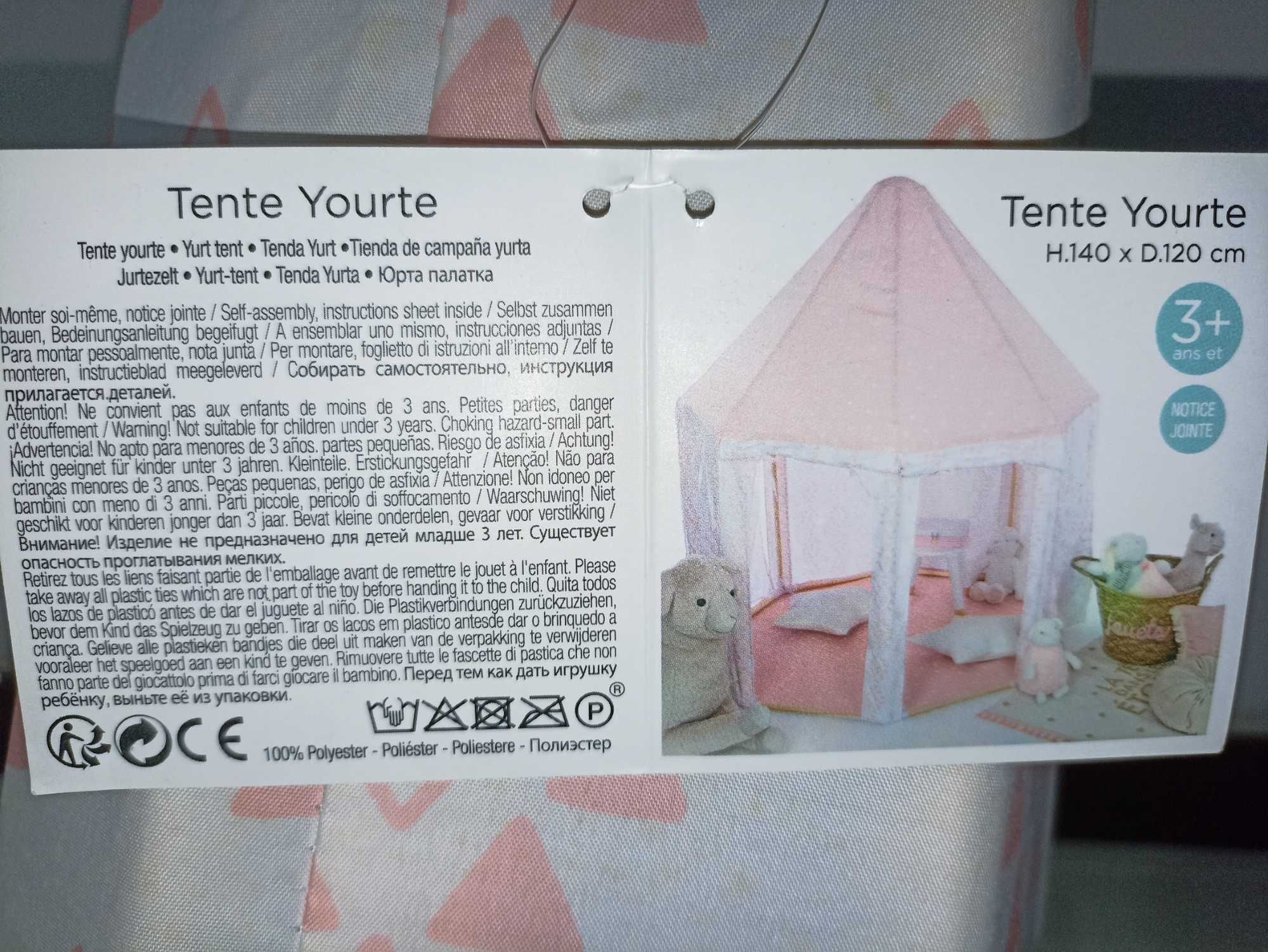 Tenda yurt infantil para criança