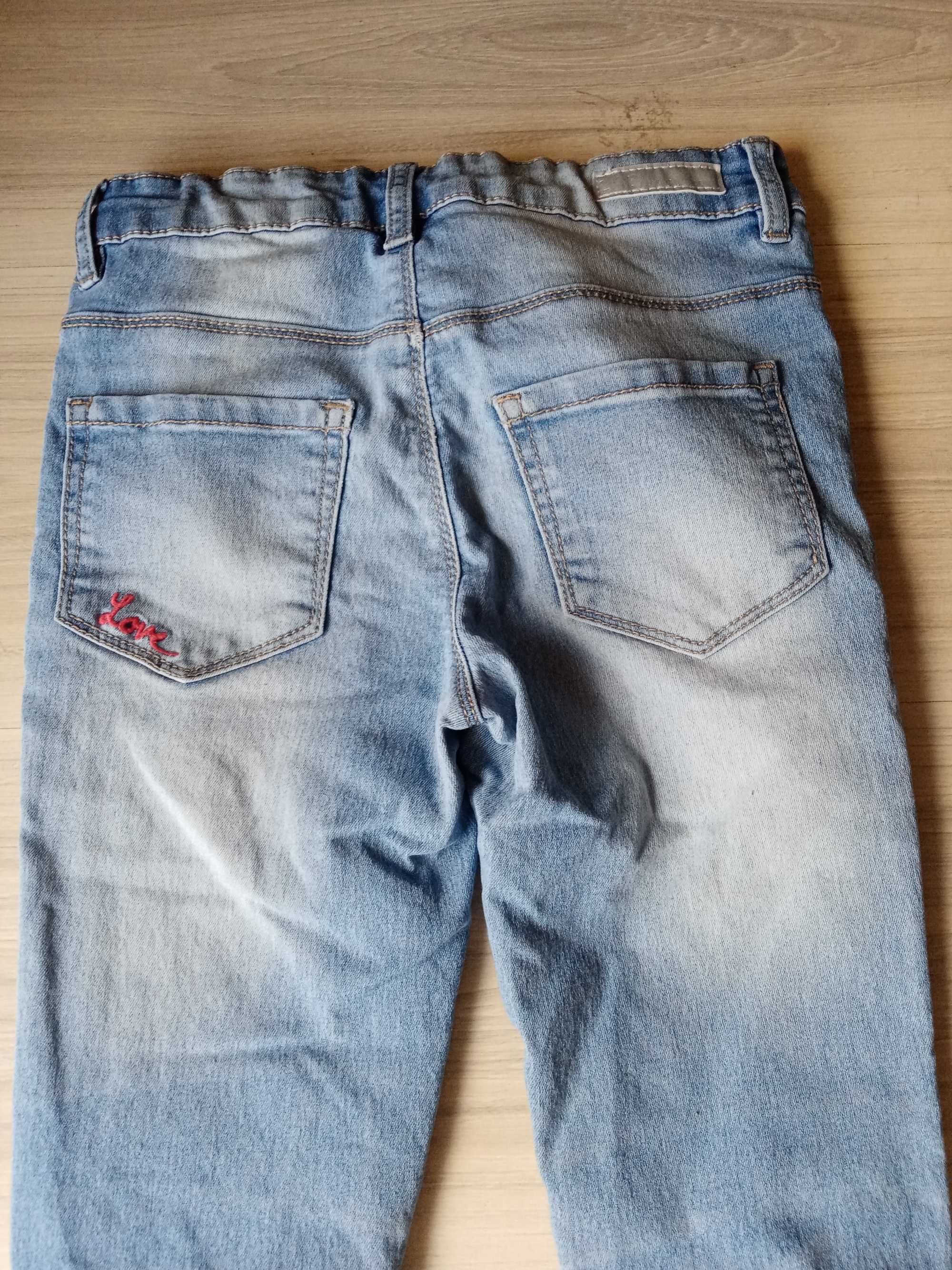 Spodnie dżinsowe 128 dziewczęce
