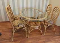 meble rattanowe, wiklina, rattan, stół, krzesła