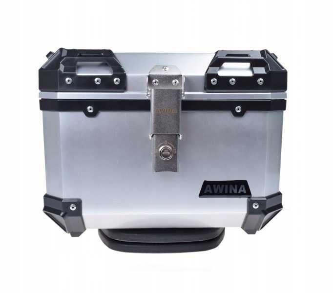 Kufer centralny srebrny Awina 35l 40x36x32,5cm