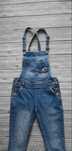 Jeansy ogrodniczki damskie Superdry XS elastyczne szelki spodnie jeans