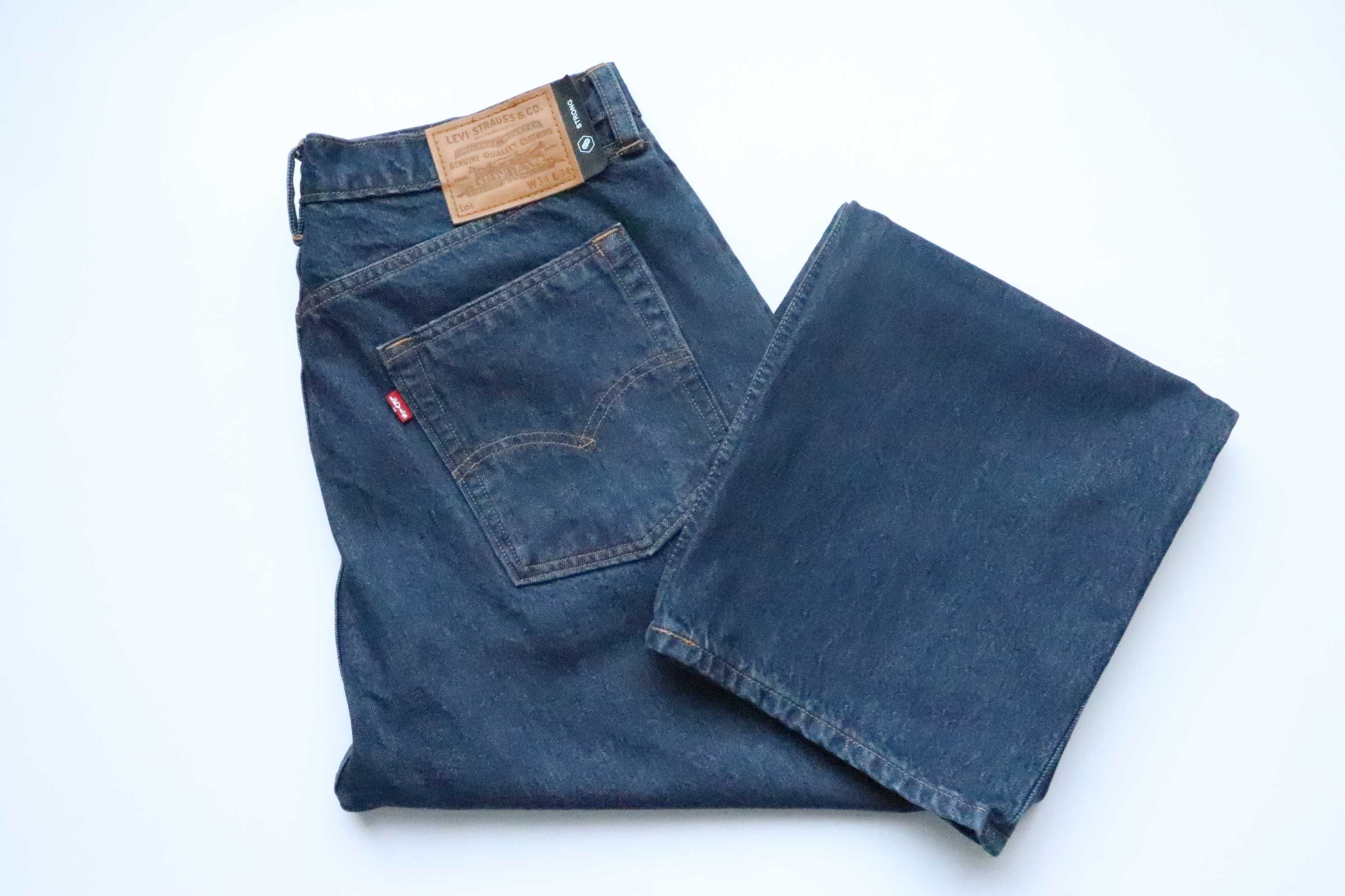 LEVIS STRONG BAGGY W34 L34 SKATEBOARDING męskie spodnie jansy na deske