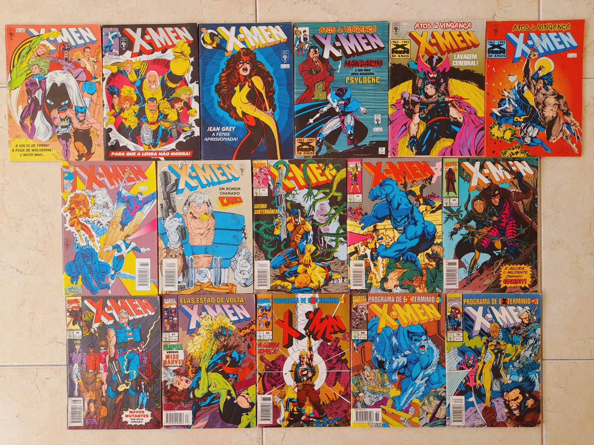 X-Men 1 a 70 (Abril)