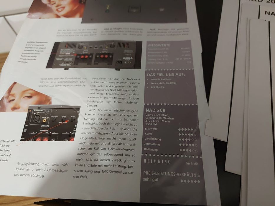 NAD 208 thx 2x250w xlr