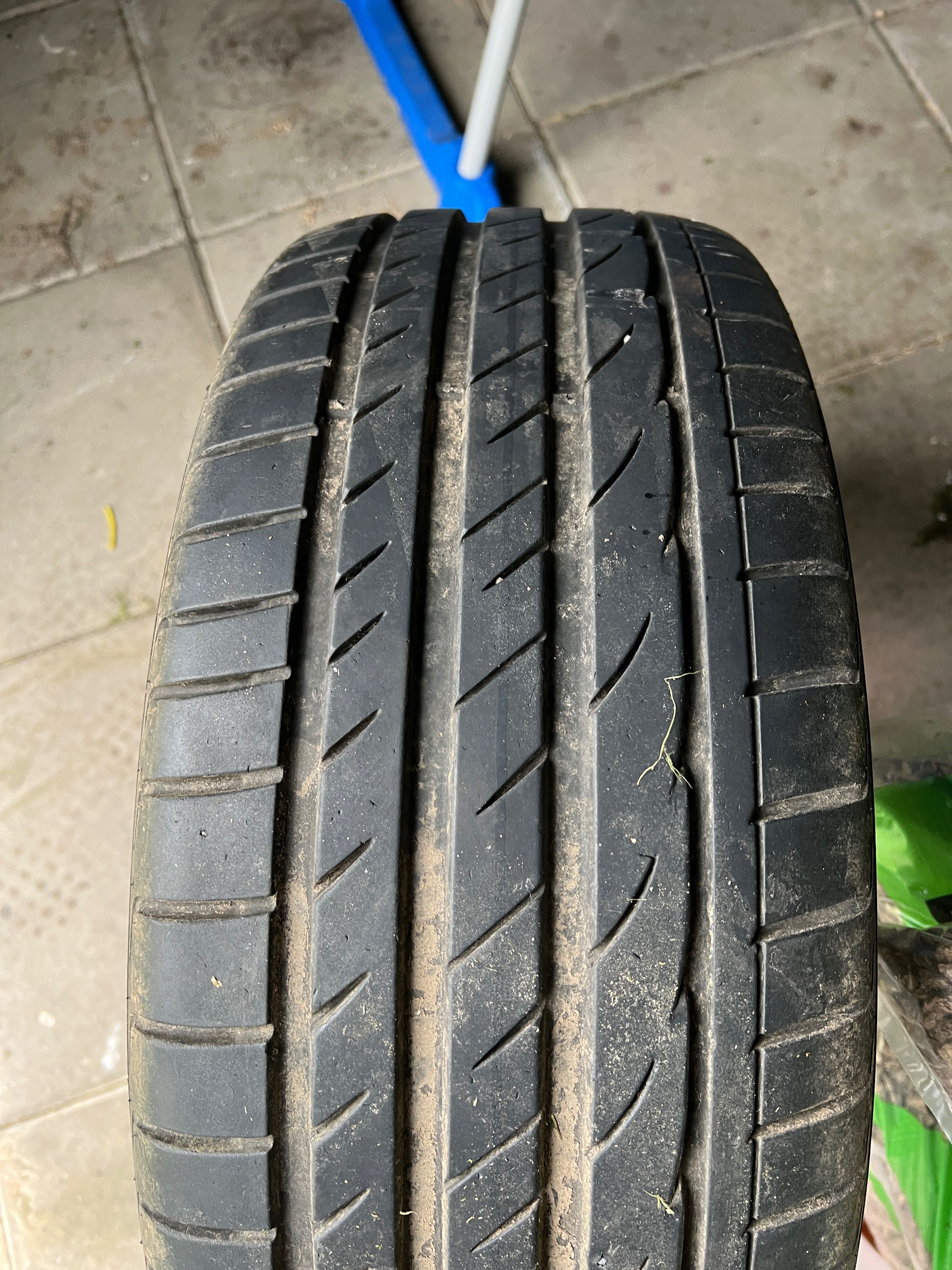 Opony letnie 225/45 R 17 z alufelgami 5x100 i dystansami 5x110