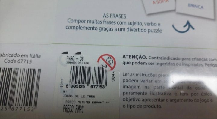 Jogos de Leitura Clementoni - Embalado