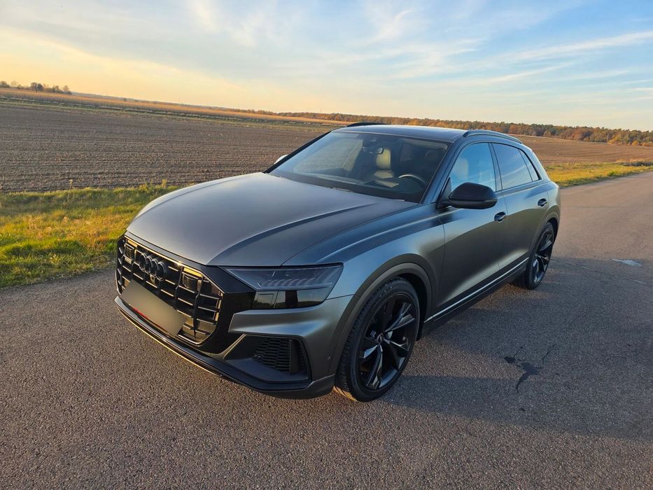 Audi Q8 Audi Q8 s-line 2022r b&o oś skrętna pneumatyka masaże wentylowane fote