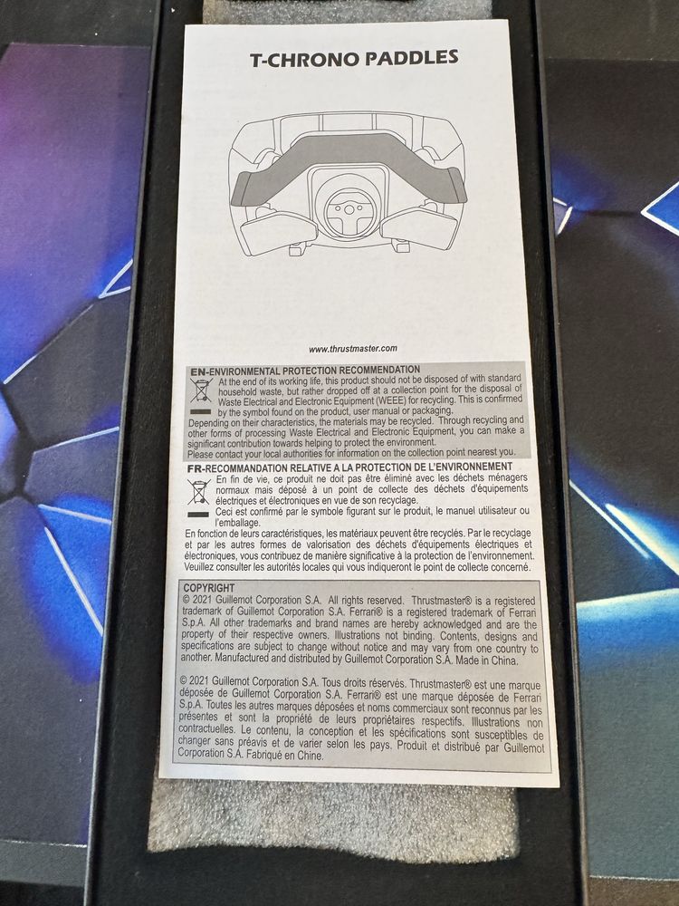 Łopatki do zmiany biegów przewodowe Thrustmaster T-Chrono Paddles