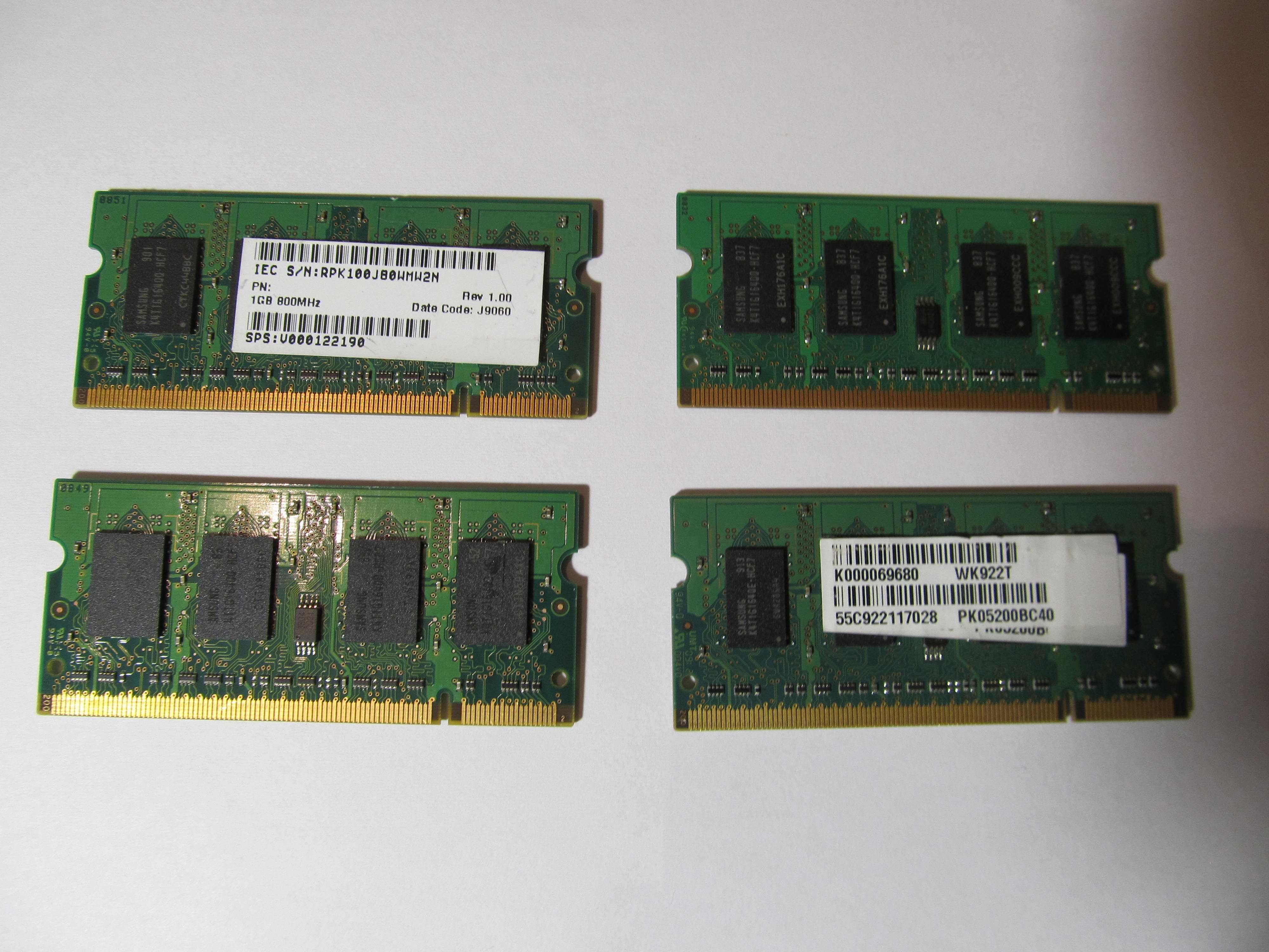 Память DDR2 1Gb (PC2-6400) для ноутбука