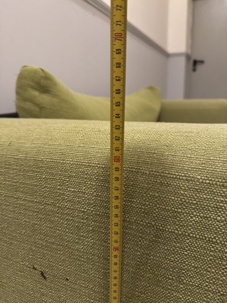 Sofa IKEA zielona rozkładana ASKEBY