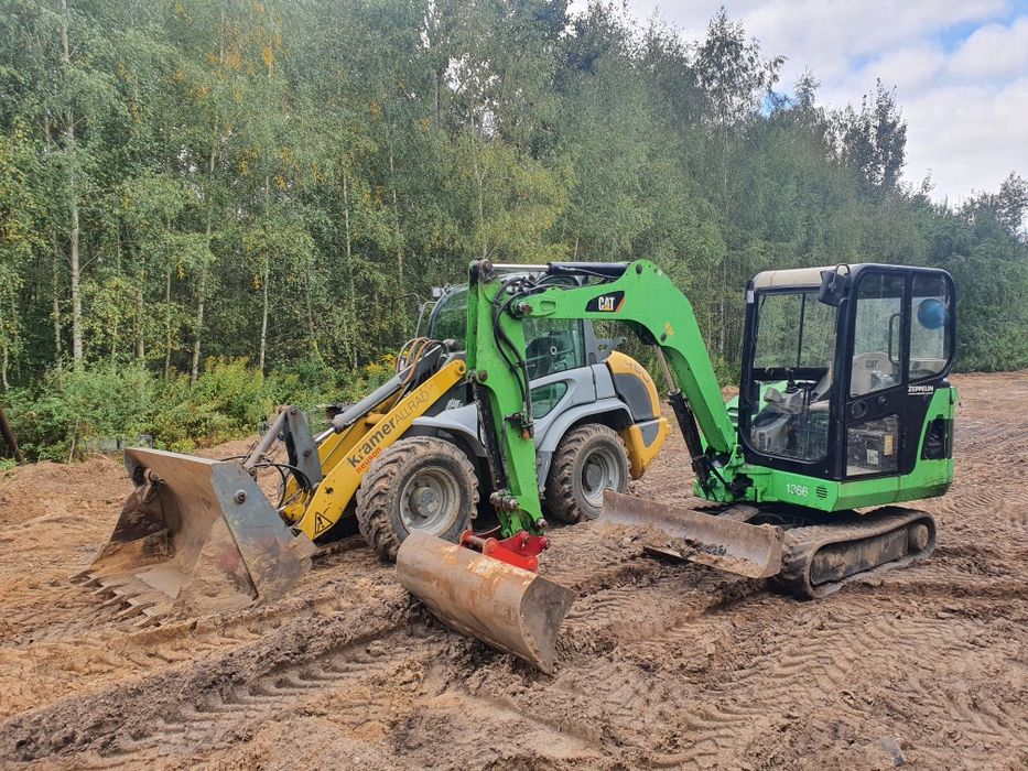 Minikoparka prace ziemne koparka Mińsk Mazowiecki Dębe Wielkie Halinów