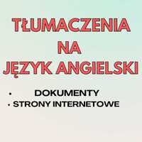 TŁUMACZENIE stron internetowych i dokumentów- Język Angielski