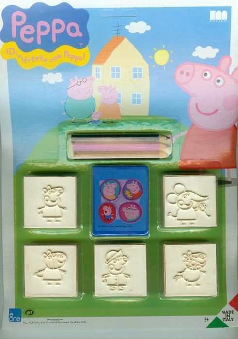 Świnka Peppa Pieczątki Blister 5 Szt