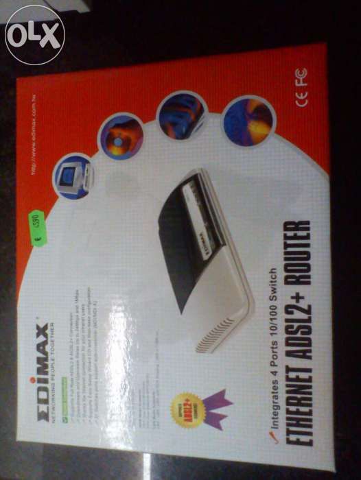 Vendo router ADSL + 4 portas EDIMAX - NOVO