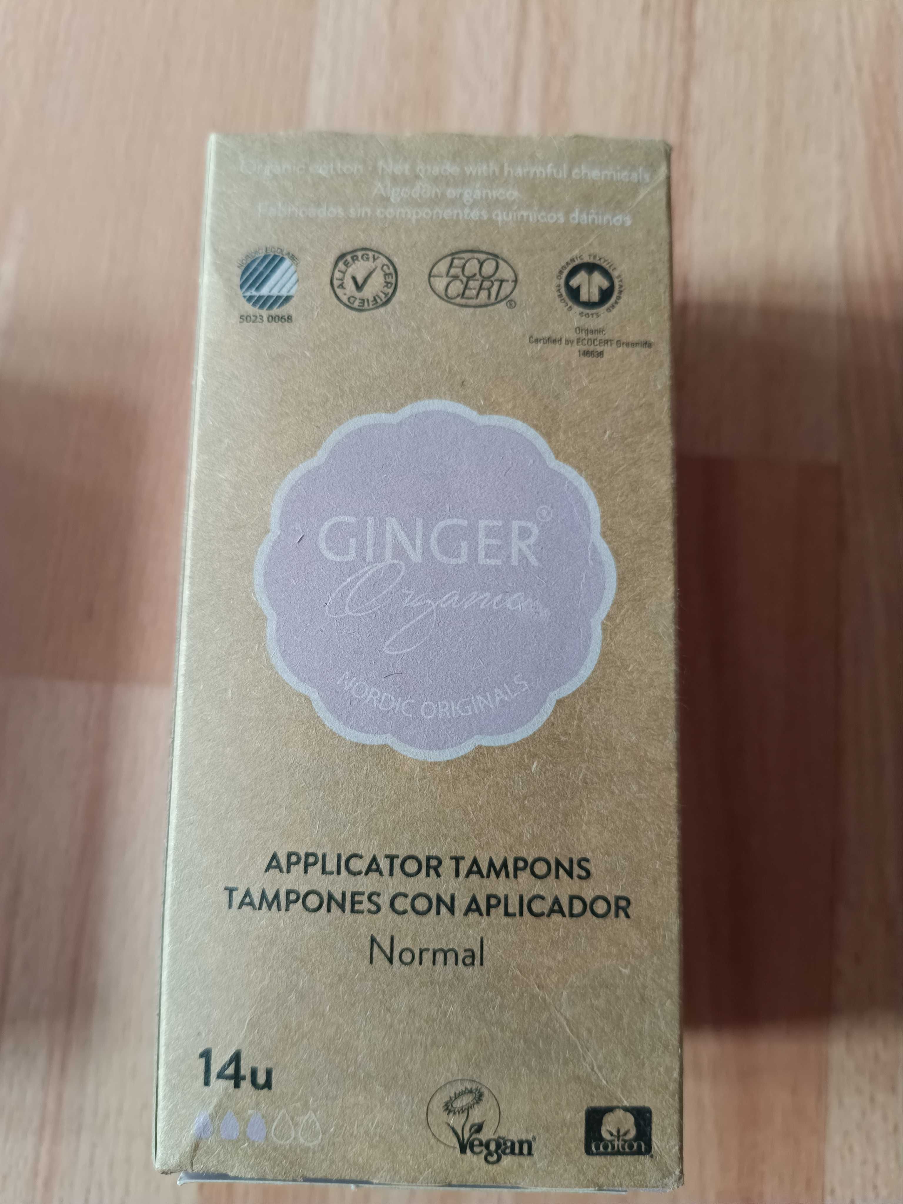 Ginger Organic Tampony z aplikatorem Normal 14 szt.