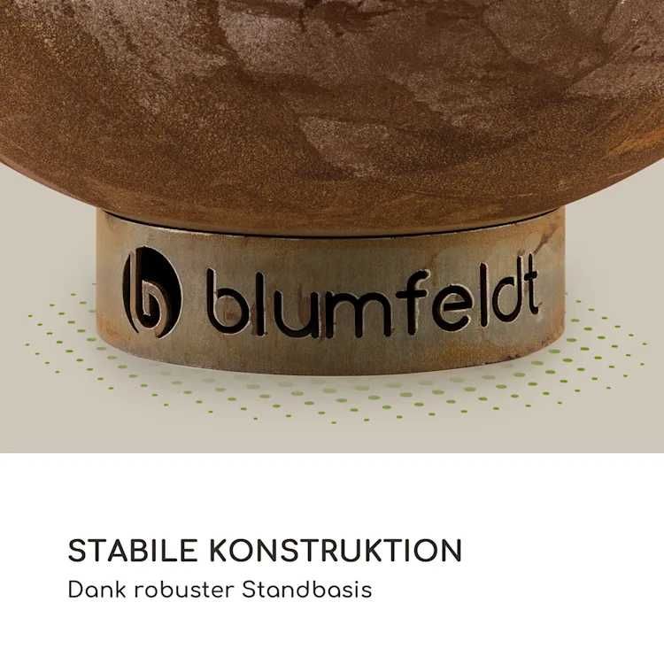 Чаша гриль для костра вогню Blumfeldt Savage с решеткой 60,5 см