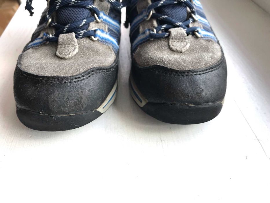 Granatowe niebieskie szare trapery śniegowce Timberland 32 nad kostkę