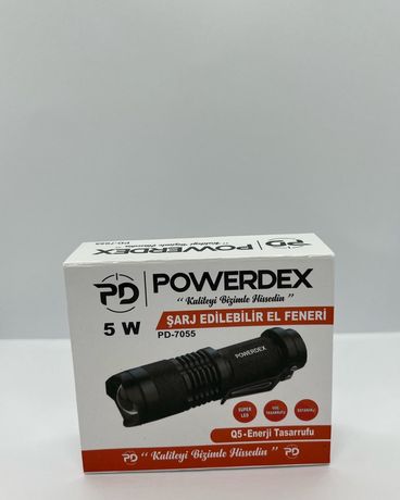 Powerdex PD-7055 Перезаряжаемый металлический мини-фонарик