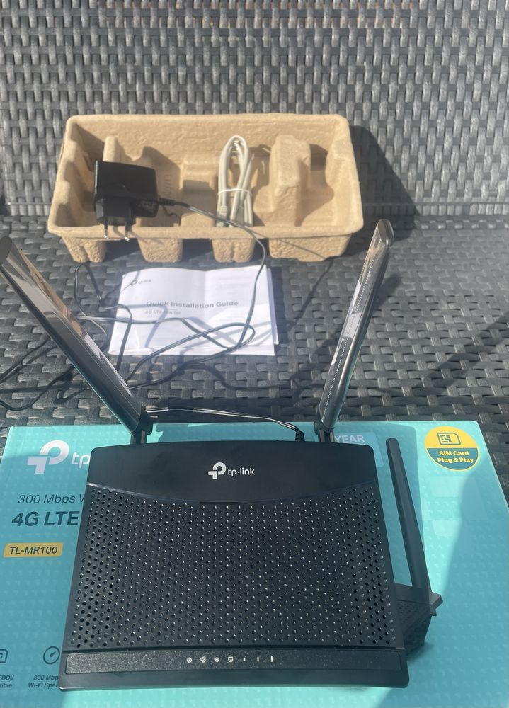 Router TP-LINK TL-MR100 4G LTE 2.4 GHz, Gniazdo SIM