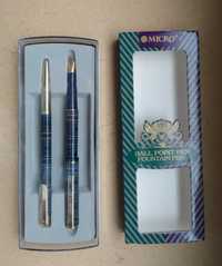 Подарочный набор корейская микроперьевая и шариковая ручки