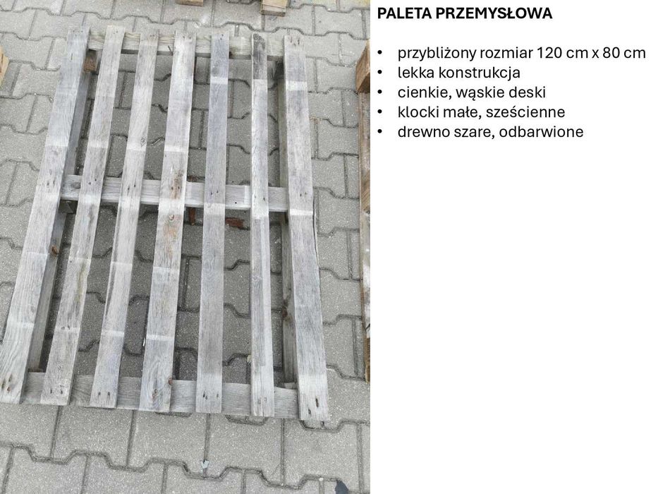Sprzedam palety przemysłowe