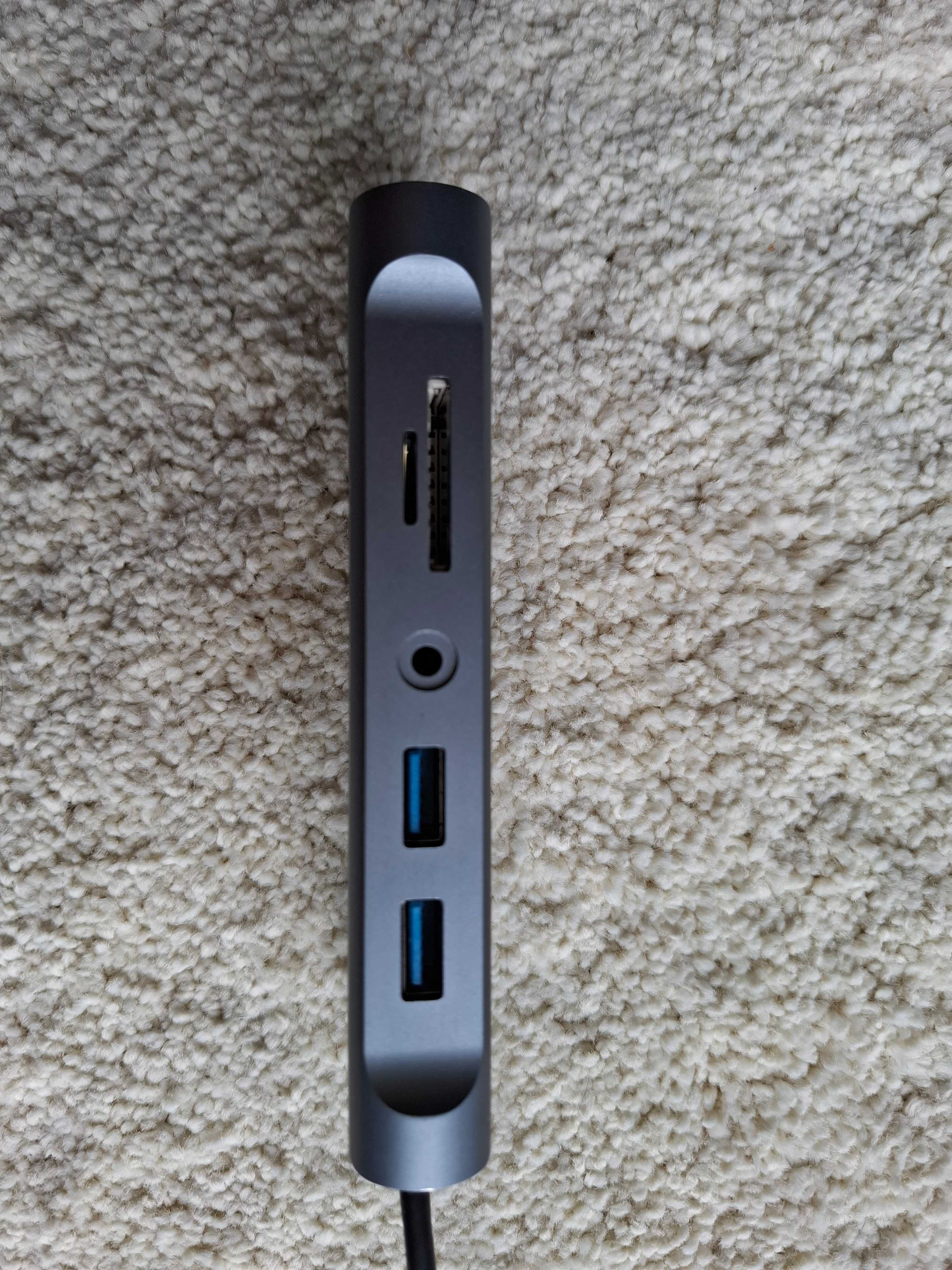 Cablexpert Stacja dokująca USB-C Metal Nano Dock 4K HDMI + LAN 10 in 1