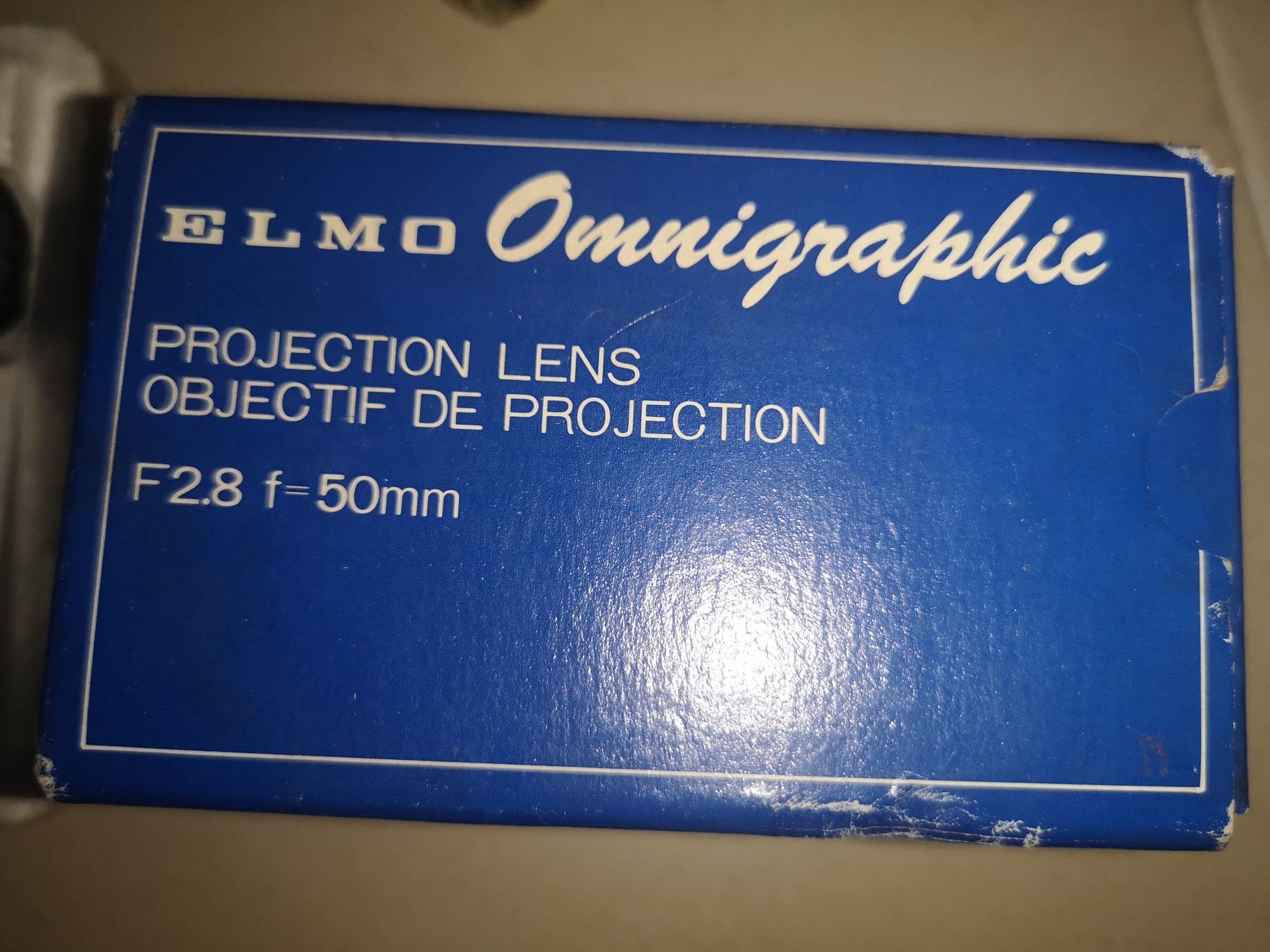 Lente projector slides ELMO OMNIOGRAPHIC  F2.8 f=50mm