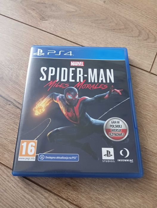 Spider-man Miles Morales marvel PS4 stan bardzo dobry wer PL spiderman