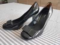 Czółenka czarne buty na obcasie szpilki rozmiar 39,5 rozmiar 6