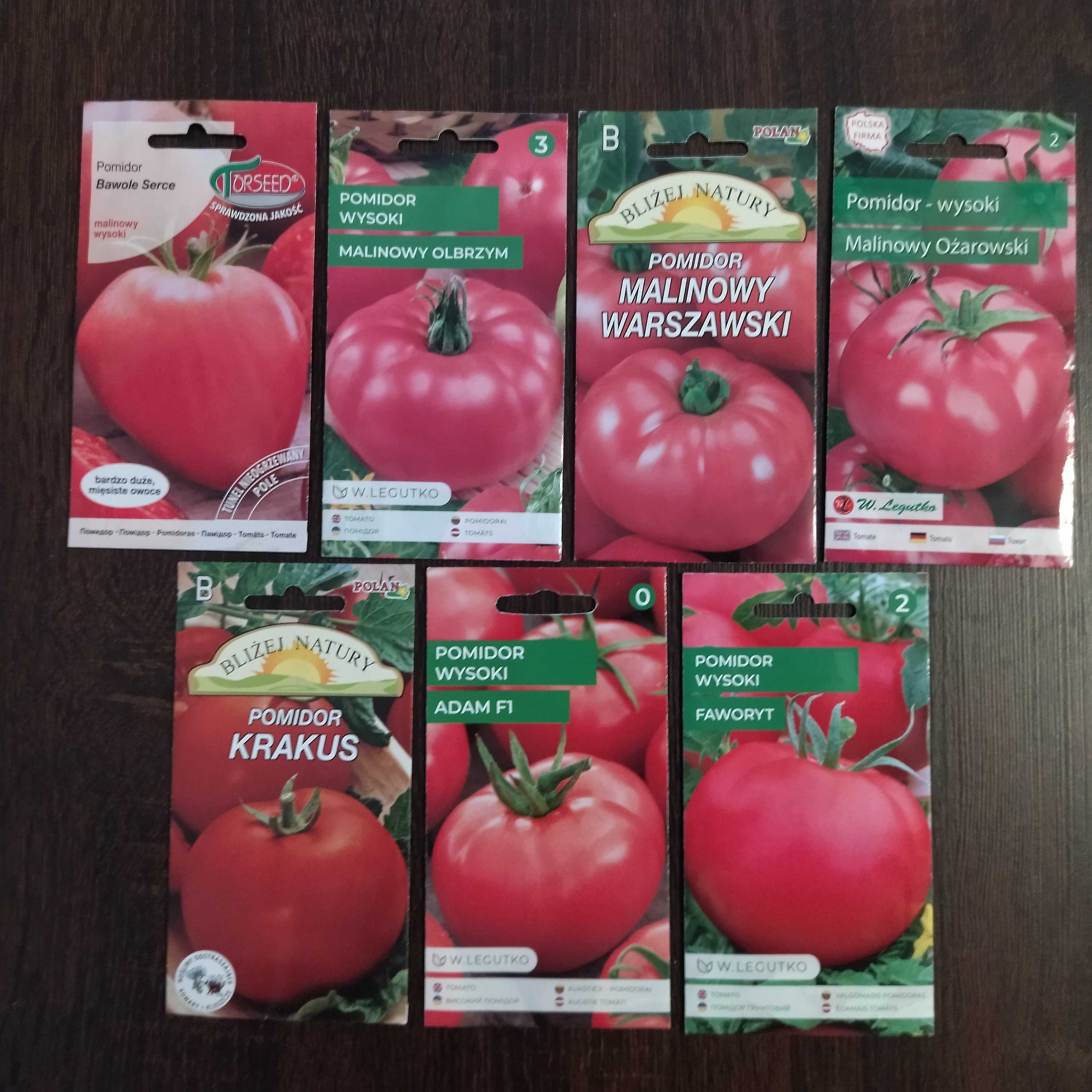Flance sadzonki pomidora pomidorów malinowe niskopienne i inne