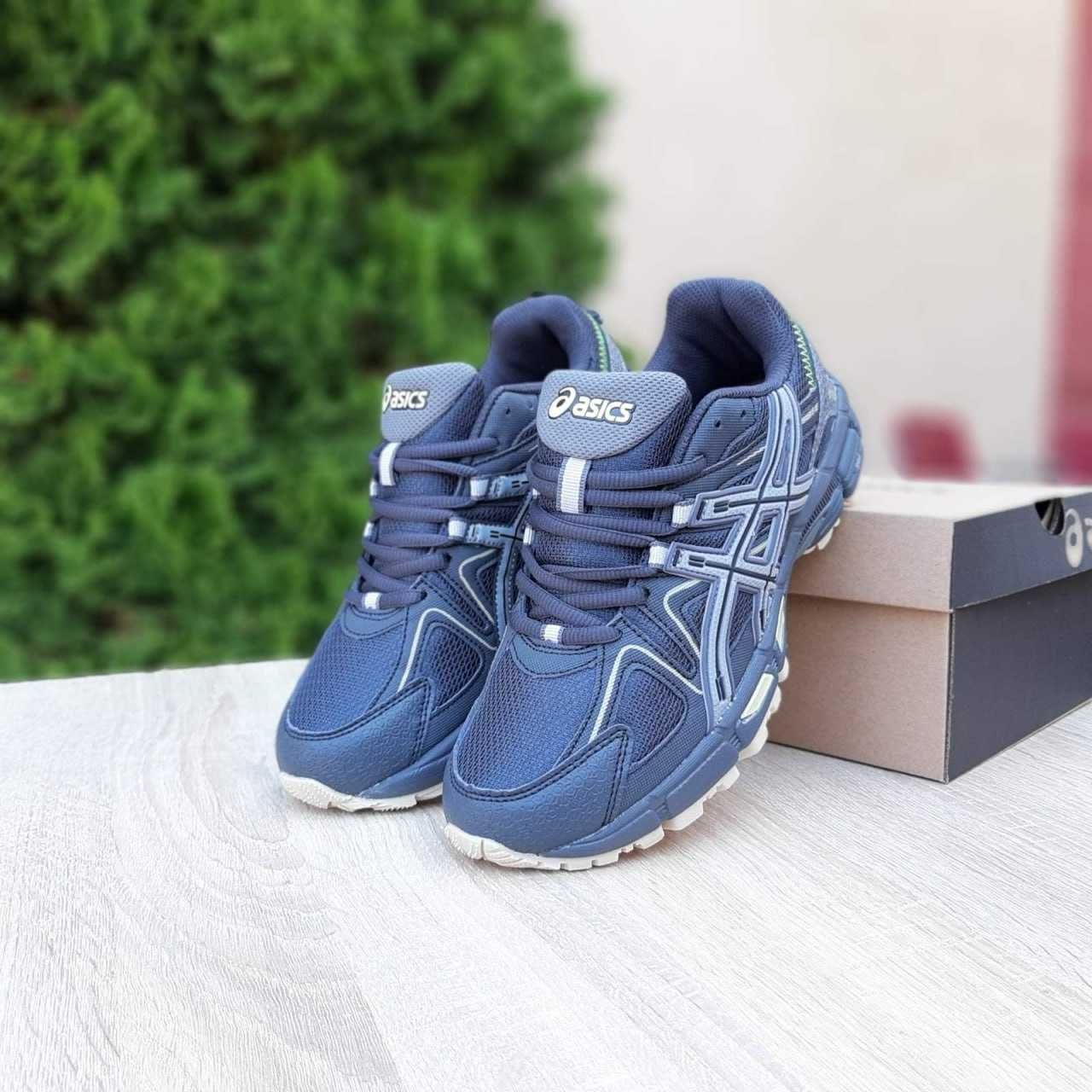 Кросівки Asics Gel Kahana 8 темно сірі з салатовим