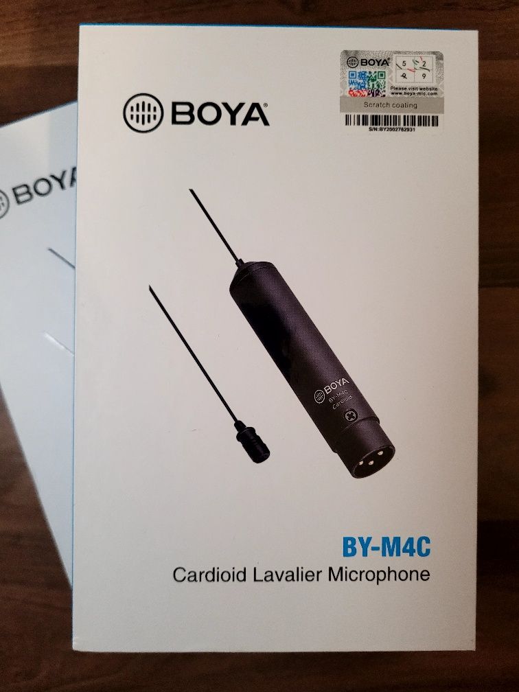 Mikrofon krawatowy kardioidalny Boya BY-M4C 2sztuki