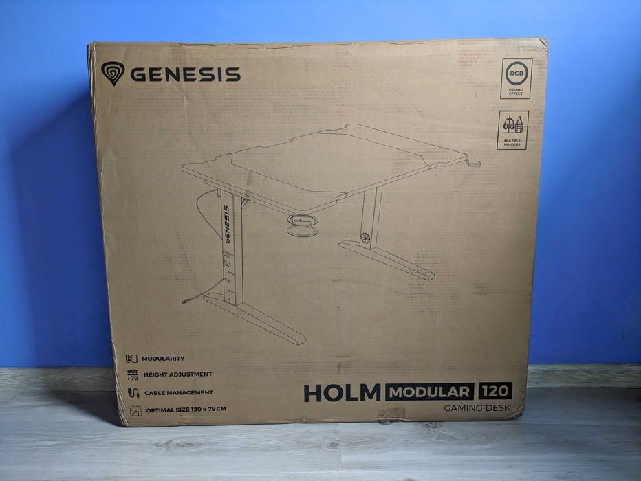 NOWE Biurko Gamingowe Genesis Holm Modular 120 | RGB